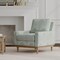 Aqua Damask Woven Pattern Upholstery Fabric by The Yard - SKU: Dunbar Aqua